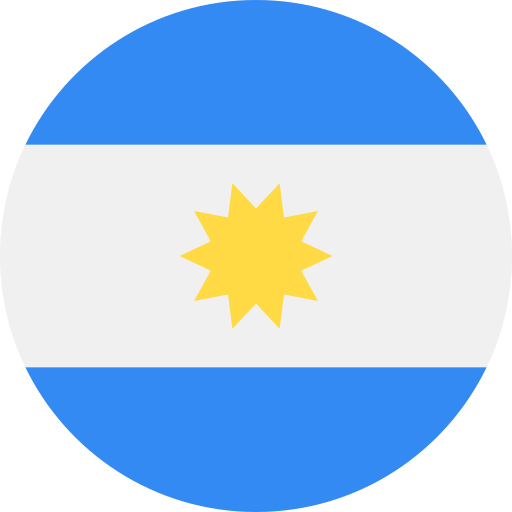 bandera de argentina circular